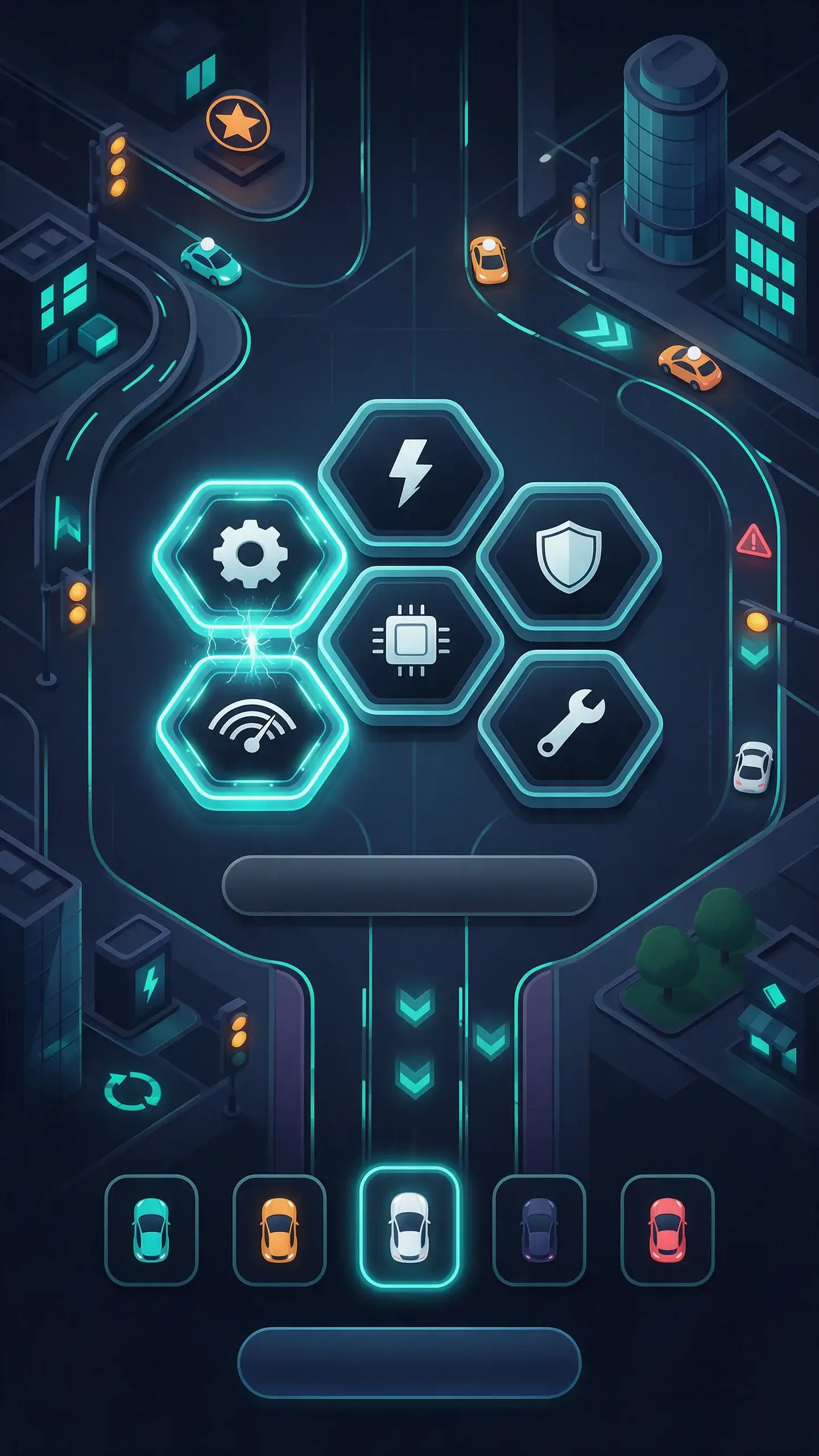Upgrade modules and vehicle skin selection
